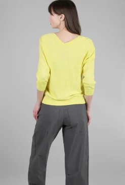 Clearance Evie Lou Double V Dolman Sweater, Citrus