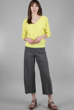 Clearance Evie Lou Double V Dolman Sweater, Citrus