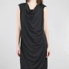 Store Evie Lou Drape Dress, Black