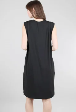 Store Evie Lou Drape Dress, Black