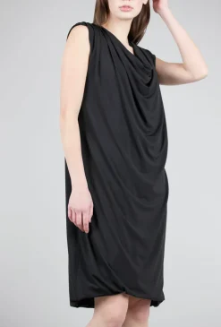 Store Evie Lou Drape Dress, Black