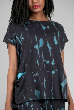 Best Evie Lou Drape Pocket Boxy Top, Storm