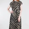 Store Evie Lou Drape-Front Midi Dress, Slate