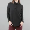 Online Evie Lou Drop-Shoulder Waffle Cowl, Black