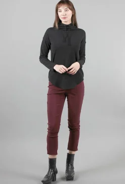 Online Evie Lou Drop-Shoulder Waffle Cowl, Black