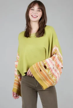 Store Evie Lou Eclipse Sweater, Moss Multi