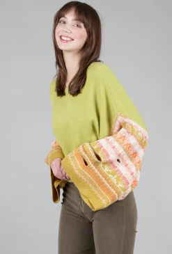 Store Evie Lou Eclipse Sweater, Moss Multi