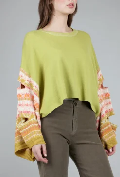 Store Evie Lou Eclipse Sweater, Moss Multi