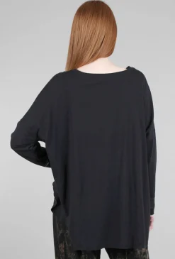 Cheap Evie Lou Essential Swing Tee, Black