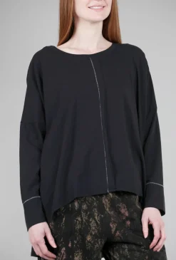Cheap Evie Lou Essential Swing Tee, Black