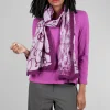 Sale Evie Lou Felted Border Scarf, Violet