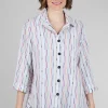 New Evie Lou Fiesta Weave Top, White