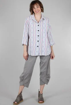 New Evie Lou Fiesta Weave Top, White