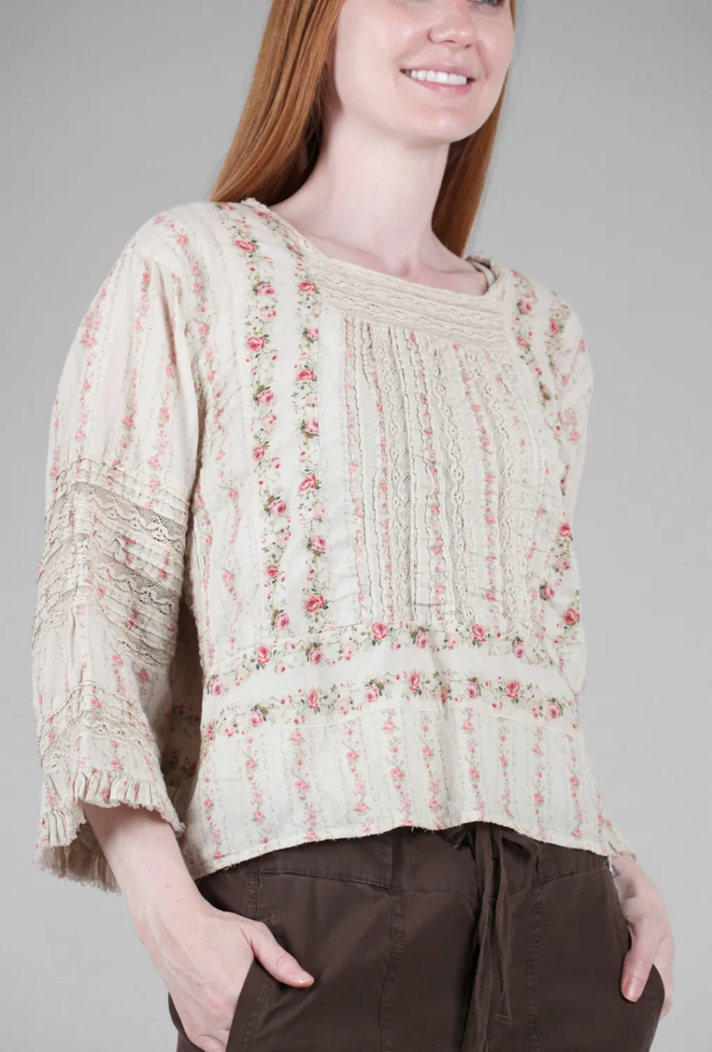 Flash Sale Evie Lou Floral Raelle Blouse, Rosalina
