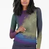 Sale Evie Lou Florence Double Sheer Top, Santa Fe Plum