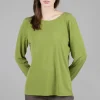 Sale Evie Lou Foundation Knit L/S Tee, Moss
