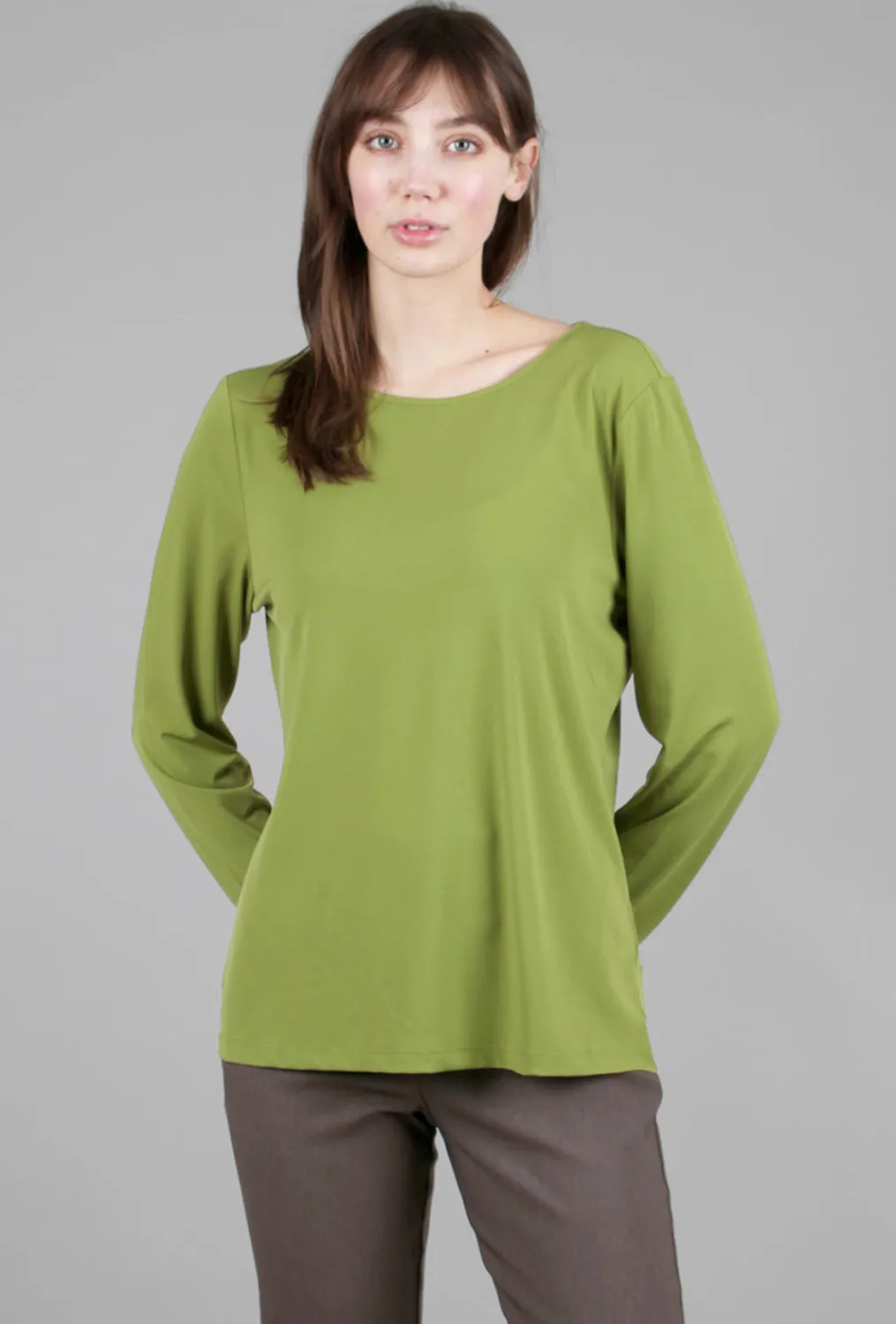 Sale Evie Lou Foundation Knit L/S Tee, Moss