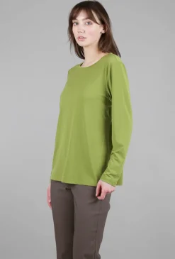 Sale Evie Lou Foundation Knit L/S Tee, Moss