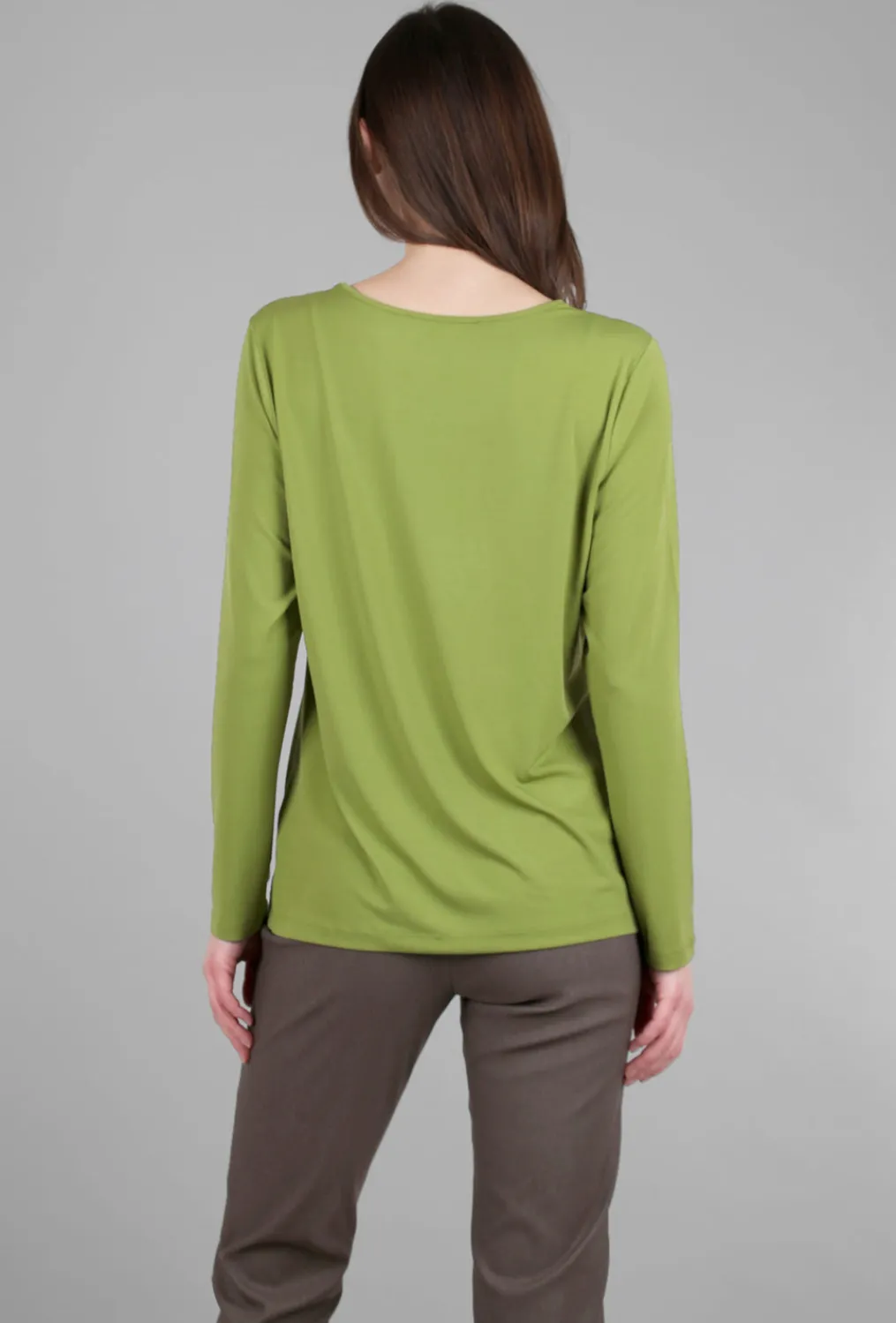 Sale Evie Lou Foundation Knit L/S Tee, Moss