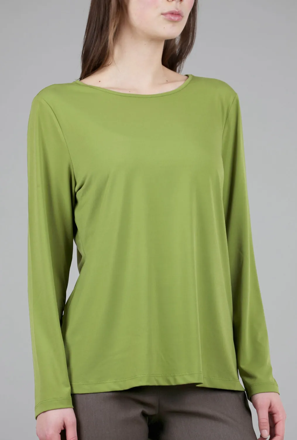 Sale Evie Lou Foundation Knit L/S Tee, Moss