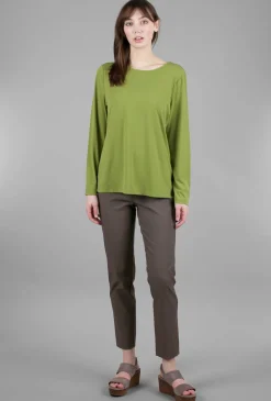 Sale Evie Lou Foundation Knit L/S Tee, Moss