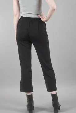 Online Evie Lou Foundation Slit-Leg Pant, Black