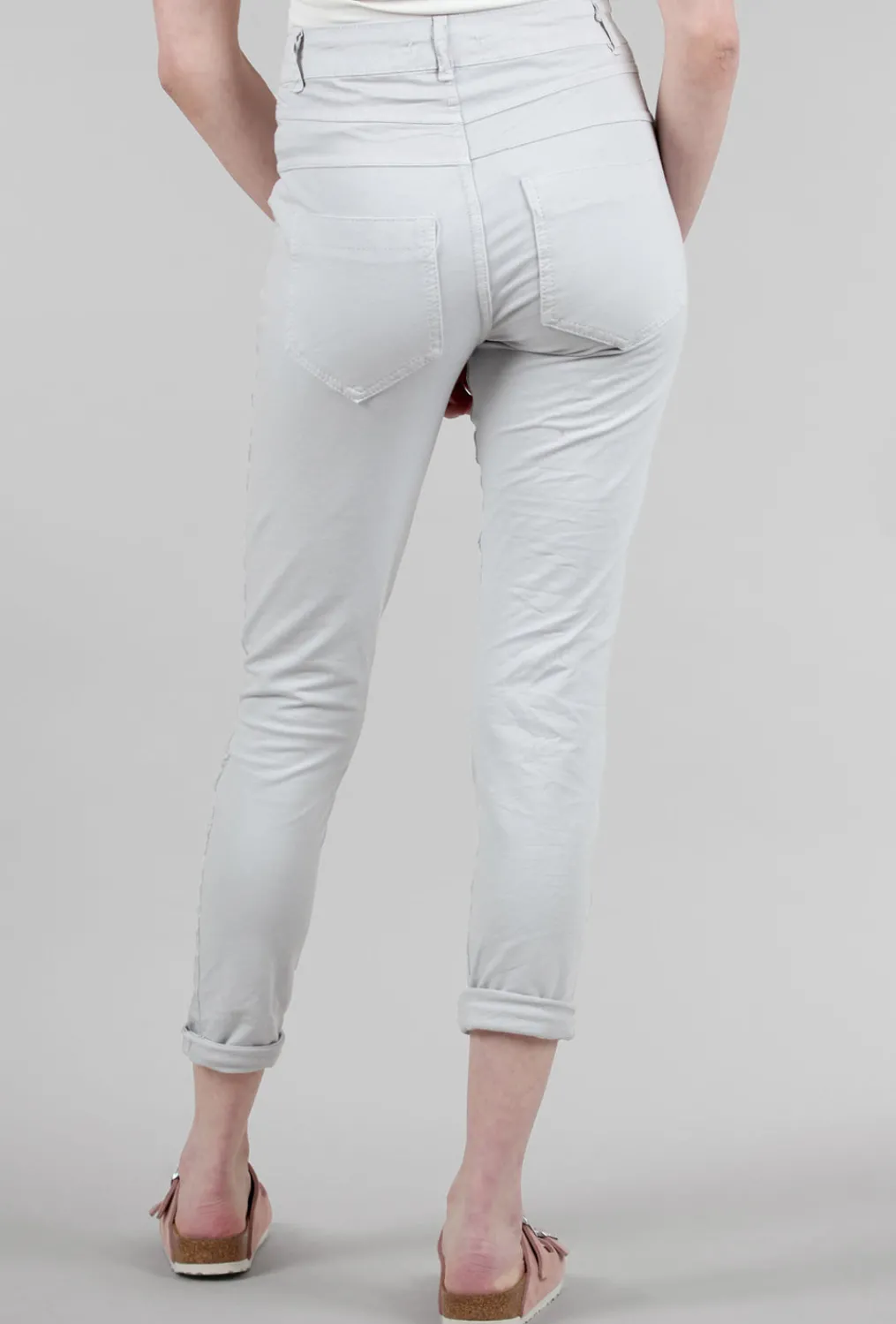 Shop Evie Lou Four-Button Spring/Summer Signature Pant, Gray-Blue
