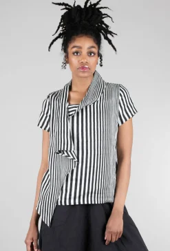 Store Evie Lou Foxford Top, Black/Silver