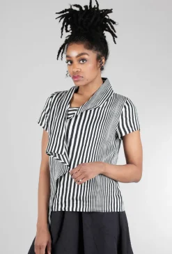 Store Evie Lou Foxford Top, Black/Silver