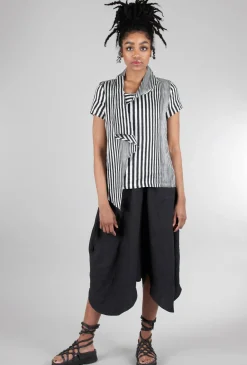 Store Evie Lou Foxford Top, Black/Silver