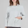 Shop Evie Lou French Terry Pocket Pullover, Dune