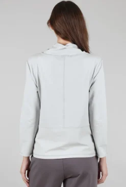 Shop Evie Lou French Terry Pocket Pullover, Dune