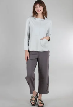 Shop Evie Lou French Terry Pocket Pullover, Dune