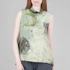 Clearance Evie Lou Funnel Print Tank, Stone