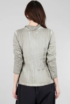 Fashion Evie Lou Garment-Dye Knit Jacket, Taupe