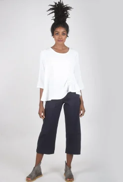 Flash Sale Evie Lou Gauze Olga Top, White