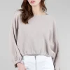 Hot Evie Lou Gianna Gauze Shirt, Heron Gray