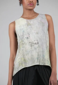 Online Evie Lou Go-To Print Tank, Pink/Stone