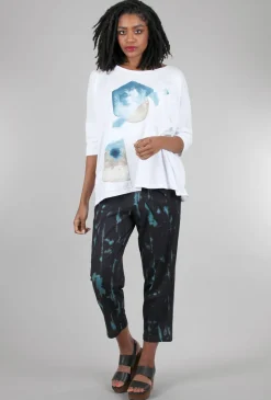Sale Evie Lou Graphic Diamond Boxy Tee, White
