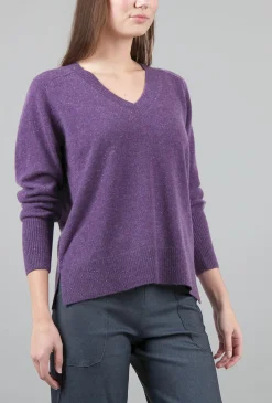 Online Evie Lou Helen Cashmere Pullover, Amethyst