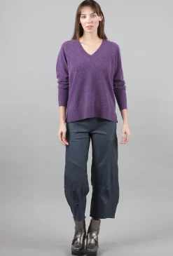 Online Evie Lou Helen Cashmere Pullover, Amethyst
