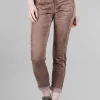Online Evie Lou Iconic Stretch Jeans, Brown/Metallic