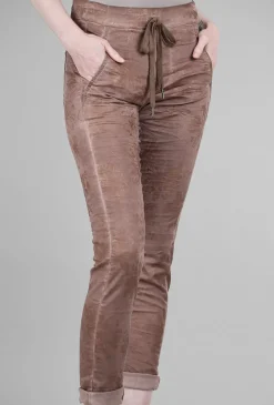 Online Evie Lou Iconic Stretch Jeans, Brown/Metallic