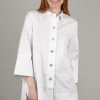 New Evie Lou Ideal White Tunic Shirt, White