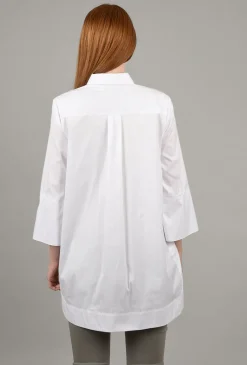 New Evie Lou Ideal White Tunic Shirt, White