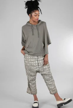 Flash Sale Evie Lou Illusion Layer Check Pant, Linen