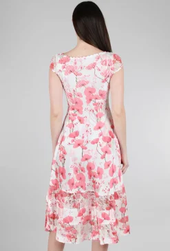 Clearance Evie Lou Isa Bloom Dress, Pink