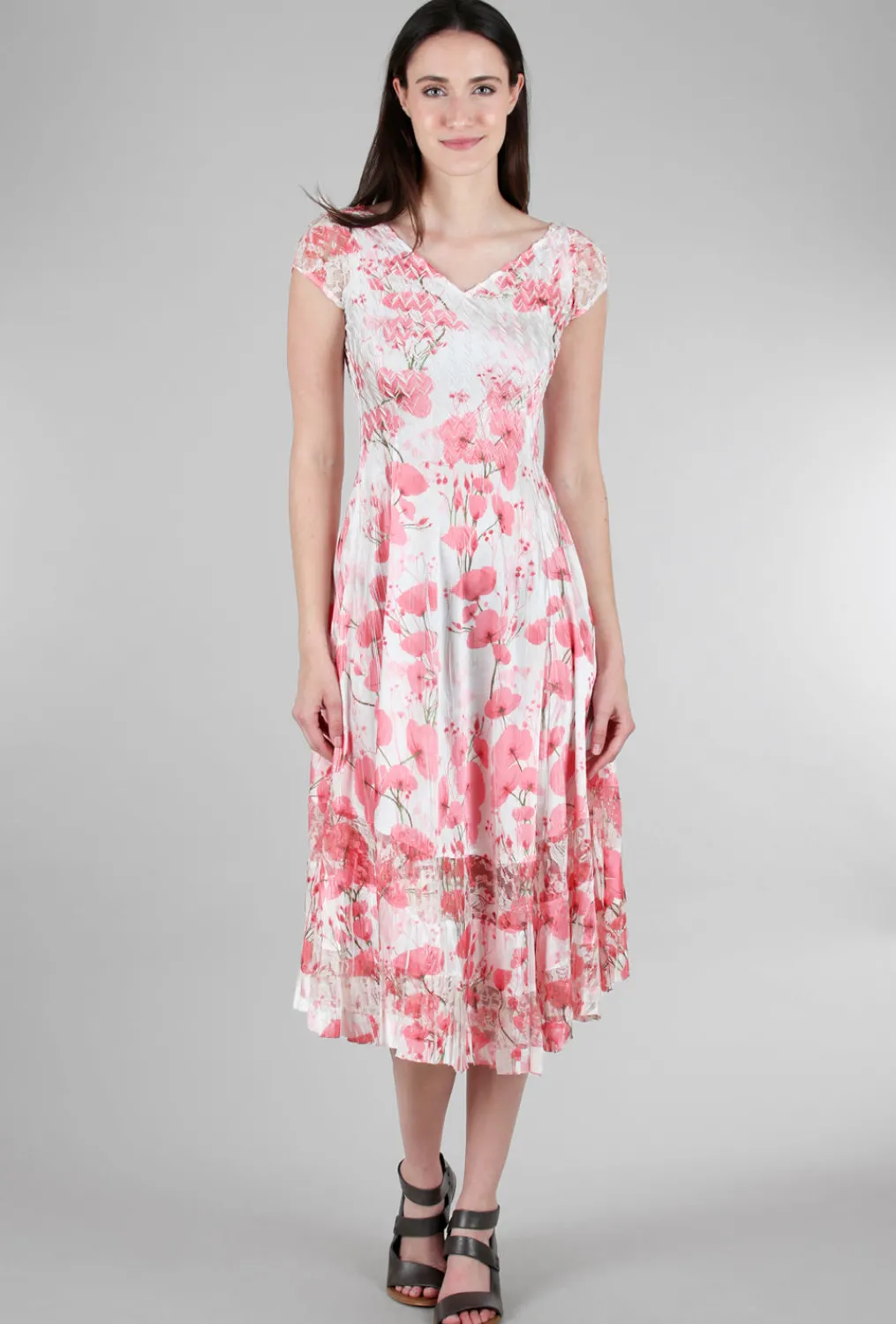 Clearance Evie Lou Isa Bloom Dress, Pink