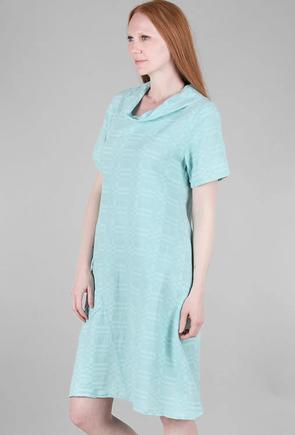 Fashion Evie Lou Jacquard A-Line Dress, Ice