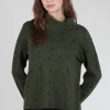 Cheap Evie Lou Jacquard Knit Cowl, Forest